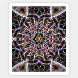 Abstract textured mandala Sticker